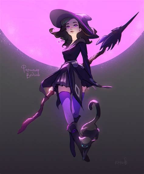 Purple Witch By Rikkutakedo Witch Characters Witch Art Character Art
