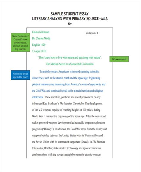 Literary Essay 7 Examples Format Pdf Examples