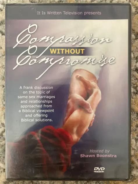 New Shawn Boonstra Compassion Without Compromise Dvd Same Sex