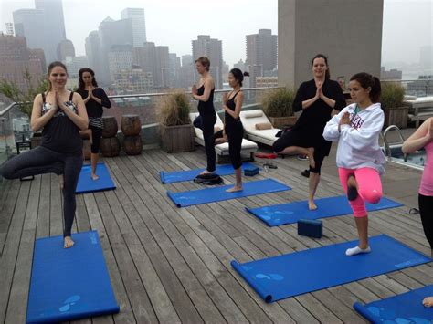 We Tried It Rooftop Yoga Huffpost Life