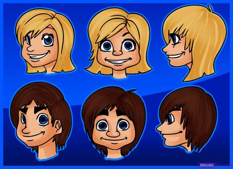 How To Draw Cartoon Faces Step By Step Faces People