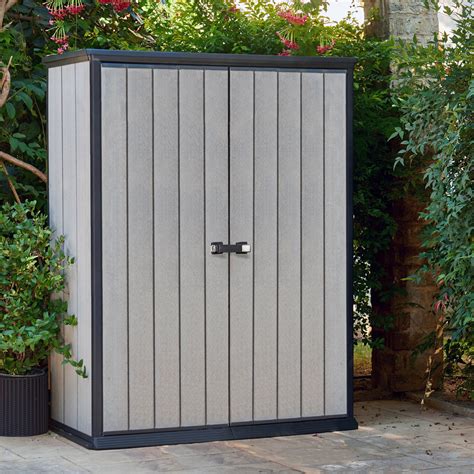 This is the largest bike shed on this list. Keter High Store 4 Ft. x 2 Ft. Resin Storage Shed ...