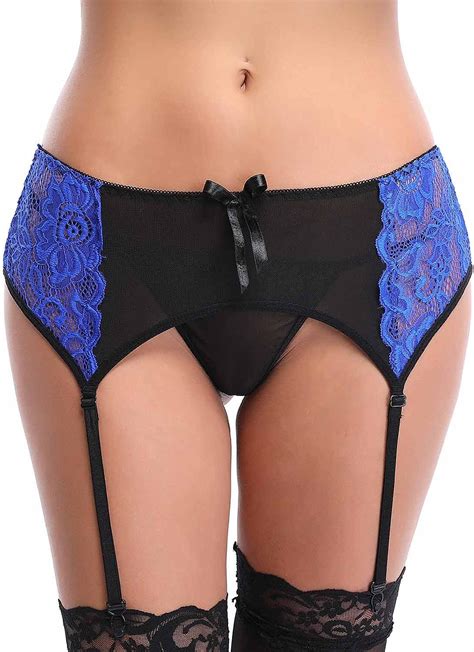 Amazon Vivilover Womens Sexy Lace Suspender Garter Belt And