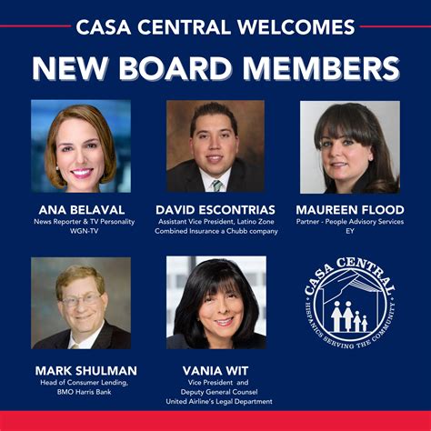 Renting an apartment in chicago? CASA CENTRAL WELCOMES NEW BOARD MEMBERS MAUREEN FLOOD, EY ...