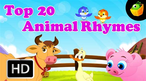 Top 20 Animal Compiled English Rhymes Combination Of Cartoonanimated