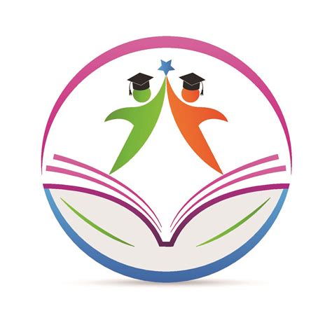Template Desain Logo Education Point Simbol Logo Buku Desain Logo Pin