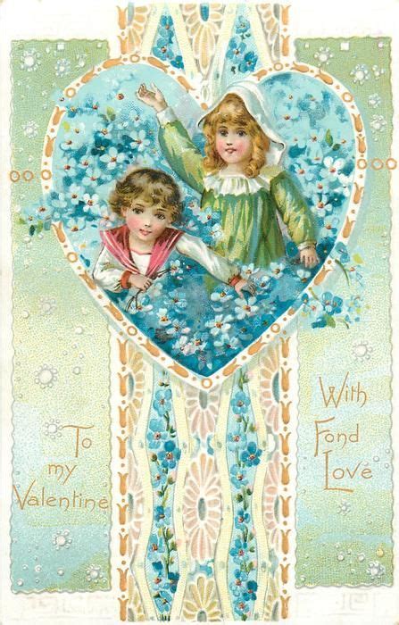 To My Valentine With Fond Love Tuckdb Postcards Victorian Valentines