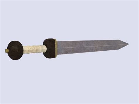 3d Model Roman Gladius Sword Vr Ar Low Poly Cgtrader