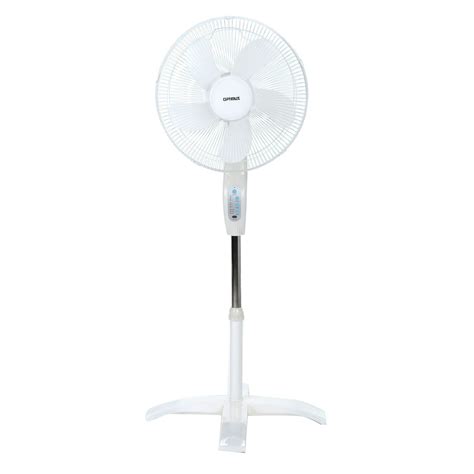 Optimus 16 Wave Oscillating Stand 3 Speed Fan Model F 1760 White