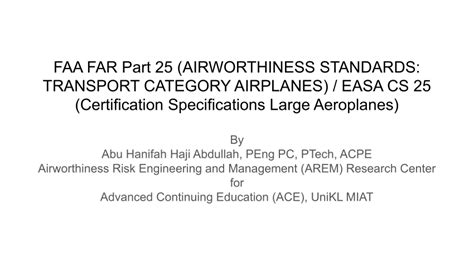 Pdf Faa Far Part 25 Airworthiness Standards Transport Category