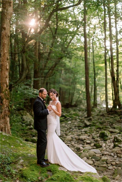 Romantic Forest Wedding At Spence Cabin In The Smokies On The Little