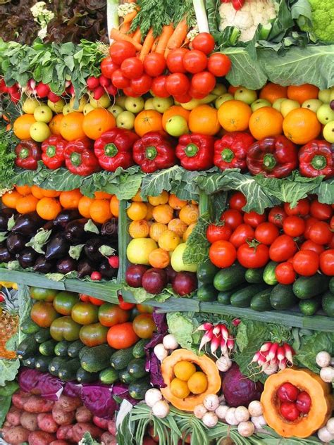 Colorful Vegetables And Fruits Stock Photo Image Of Agriculture