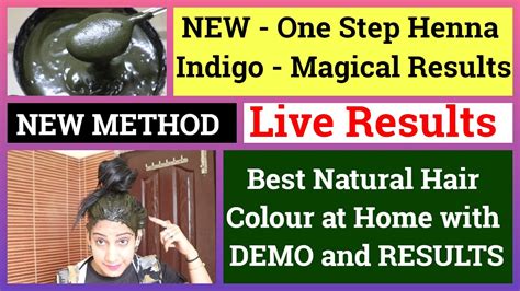 Live Results One Step Henna Indigo Process Hair Dye White Hair To Black