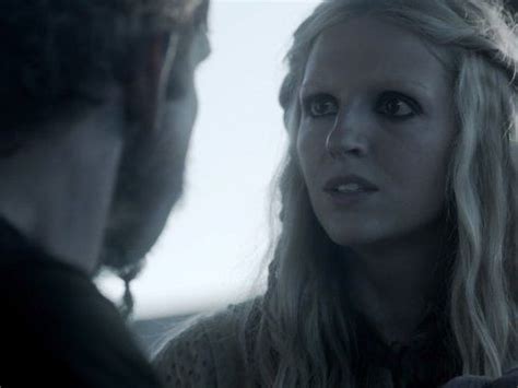 Still of Gustaf Skarsgård and Maude Hirst in Vikings 2013 Vikings Tv