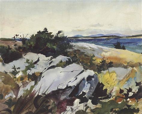 Andrew Wyeth 1917 — 2009 Usa Camden Hills Maine 1930s Watercolor