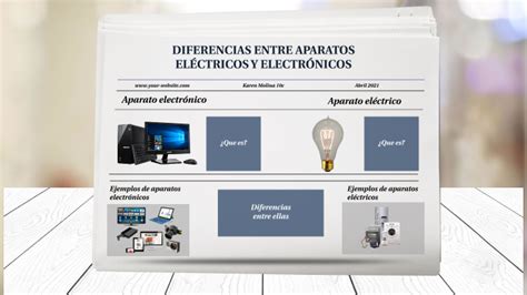Diferencias Entre Aparatos ElÉctricos Y ElectrÓnicos By Karen Molina On