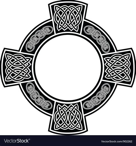 Frame With Celtic Patterns Royalty Free Vector Image