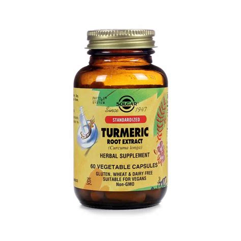 Standardized Turmeric Root Extract Solgar Anti Inflammatories