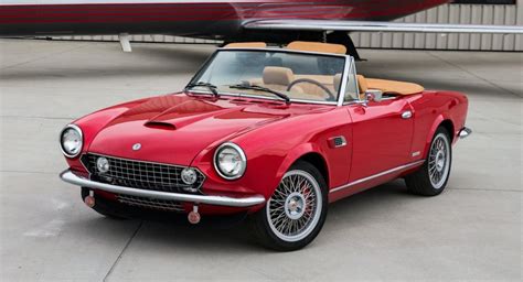 Classic Fiat 124 Spider Ev Conversion Has Manual Transmission 89 995 Base Price Carscoops