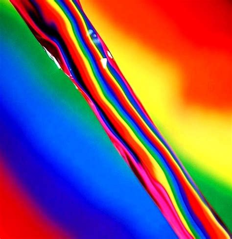 Rainbow Colors De Larc En Ciel Toni Kami Colorful Water Stream Color