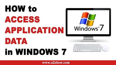 How To Access Application Data In Windows 7 Youtube