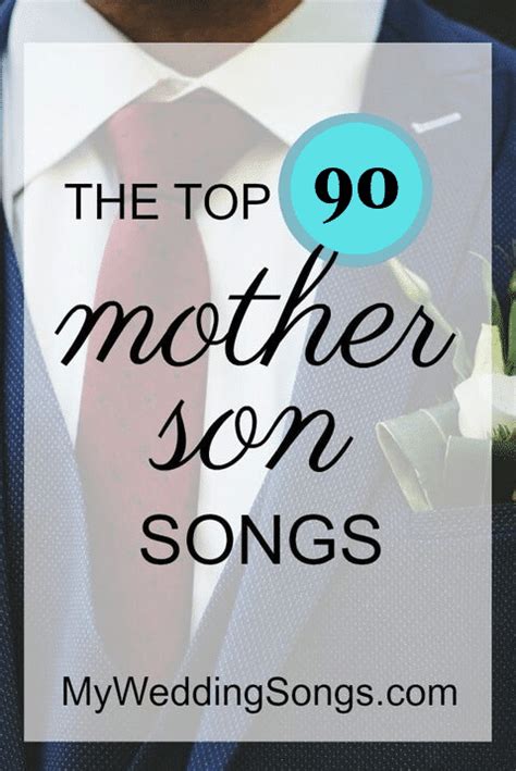 It is also possible that the mother and son at the wedding have specific tunes that they enjoy sharing and would love to play. 90 Best Mother-Son Dance Songs 2021 | My Wedding Songs