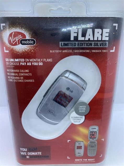 Good Lg Flare Lx165 Bluetooth Gps Speaker Cdma Flip Virgin Mobile Cell