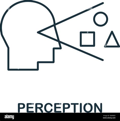 Perception Icon Simple Line Element Perception Symbol For Templates