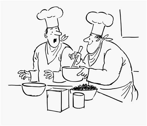 Chefs Clip Arts Cook Black And White Free Transparent Clipart