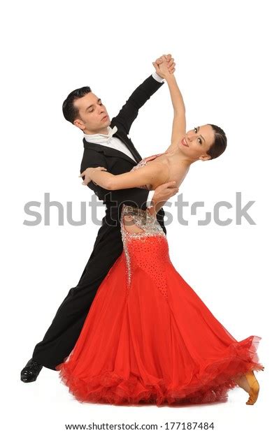 Beautiful Couple Active Ballroom Dance Stock Photo 177187484 Shutterstock