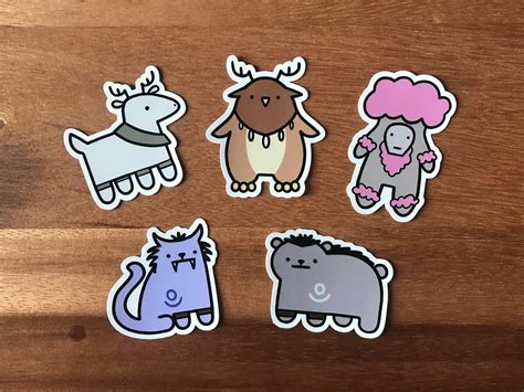 Druid Forms Set Of 5 World Of Warcraft Stickers Derpy Moonkin