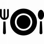 Fork Eat Symbol Restaurant Icon Circle Spoon