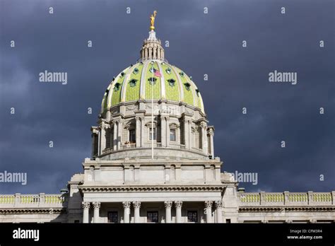 Dome And Cupola Of The Pennsylvania State Capitol Building In