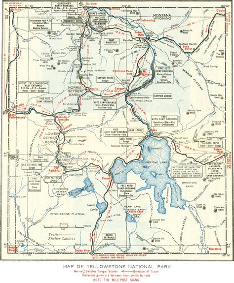 √ National Parks Wyoming Map