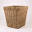 Seagrass Square Paper Basket  WoodenboxUK