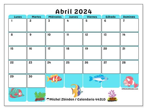 Calendario Abril 2024 442 Michel Zbinden Es