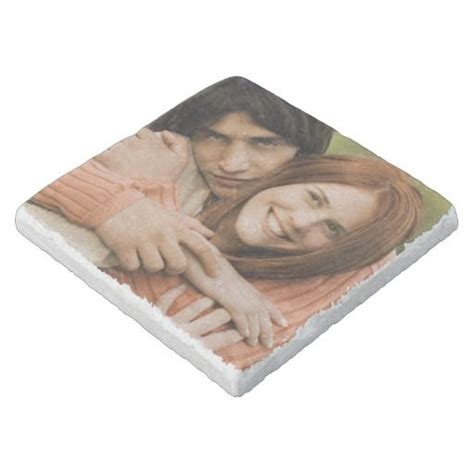 Personalized Photo Stone Coaster Make Your Own Stone Coaster Zazzle