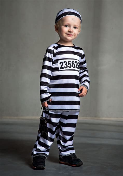 Toddler Prisoner Costume Jailbird Costume For Kids