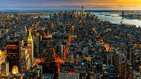 New Yorks Manhattan Brooklyn And Staten Island Seen During The