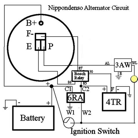 Lucas 3 Wire Alternator Wiring Diagram Circuit Diagram