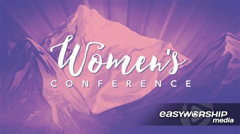 Women S Conference Mountains By Playback Media EasyWorship Media