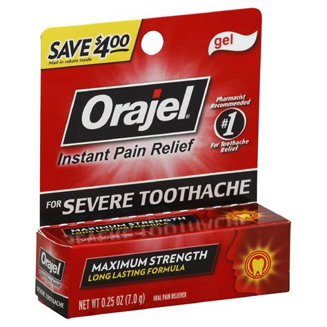 Oral Pain Reliever For Severe Toothache Maximum Strength Cooling Gel