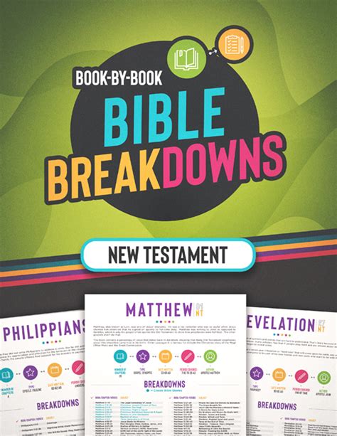 Bible Breakdowns One Page Subject Breakdowns For Each Book In The Old