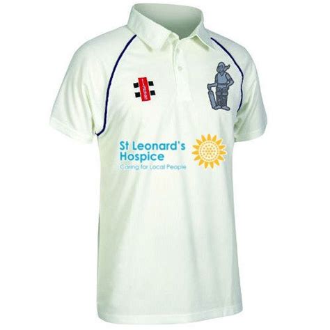 Gray Nicolls Pixie Cricket Club Gn Matrix Navy Cricket Shirt Ss Snr