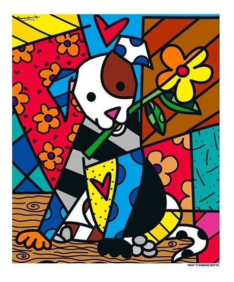 Gravuras Posters Oficiais Romero Britto Dog R 15000 Em Mercado Livre