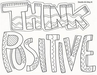 Coloring Pages Inspirational Quotes Printable Positive Motivational