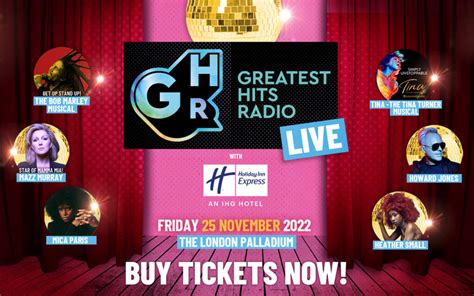 Greatest Hits Radio Live Tickets Solo Show At The London Palladium