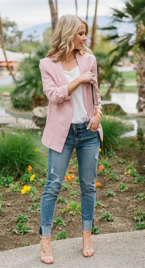 20 Womens Business Casual Blazer Styles 4 Pink Blazer Outfits