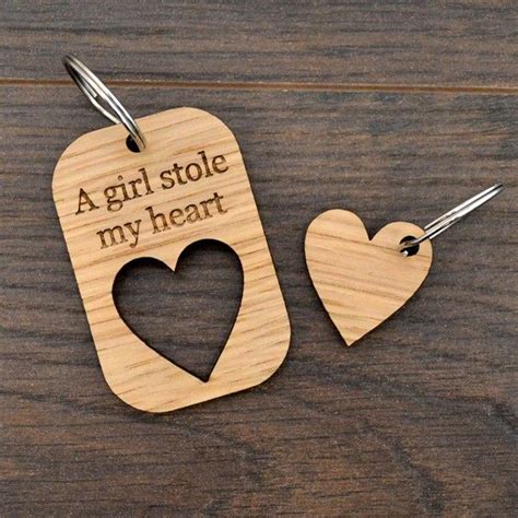 Birthday gifts for girlfriend online. A Girl Stole My Heart - Valentine's Day Keyring Gift Set ...