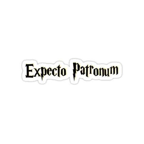 Expecto Patronum Sticker For Sale By Mayapl Stickers Hydroflask
